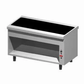 Прилавок тепловой EMAINOX 8EGVC15 8045023 с подог. стеклокерамич.поверхностью на открытом шкафу – купить по цене завода