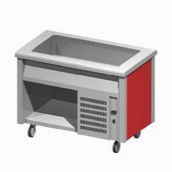 Прилавок для холодных блюд Emainox Egvr12 8035017 люд с охлаждаемой ванной на открытом шкафу