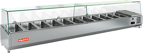 Витрина охлаждаемая Hicold VRTG 2280 к PZ3, со стеклом