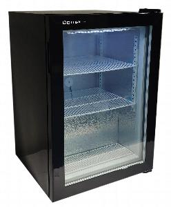 Шкаф морозильный Cooleq UF50GN (черный)  на 55л со стеклом