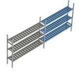 Стеллаж Polair Load.Me.Poly 18Al.3Pp40.13Е линейная секция 3 яруса