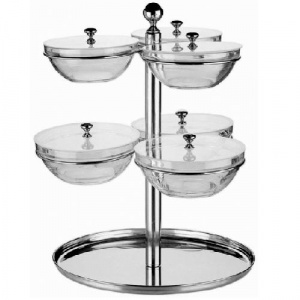 Этажерка для буфета с 6 салатниками (3 салатника D26см, 3 салатника D23см) 50951554