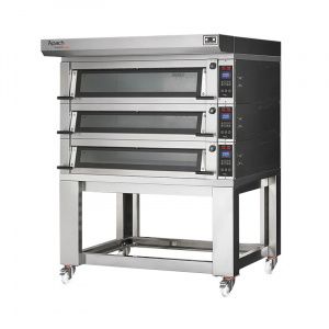 Печь подовая Apach E4K4L Dp с подставкой без направляющих 