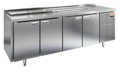 Стол для салатов Hicold SL2-1111GN (1/6) (+2+10), 4 двери, 2280х700х850мм