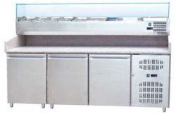 Стол для пиццы Koreco SPZ3600TN (+5/+10) гранит.столеш., 3дв.