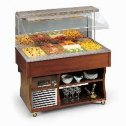 Стол шведский тепловой Tecfrigo Isola Murale 6M Bm мармит темный орех