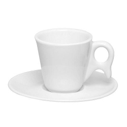 Пара кофейная genova (чашка 75мл и блюдце 12см) oxford m07k/m06e-9001